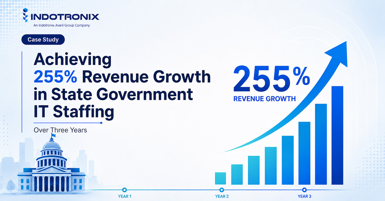 Achieving a 255% revenue growth in State Government IT Staffing over three years