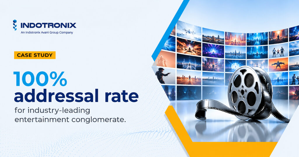 100% addressal rate for industry-leading entertainment conglomerate.