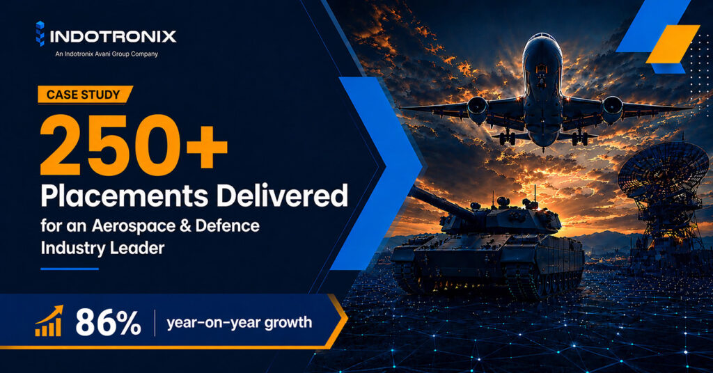 86% year-over-year growth in Aerospace and Defense Staffing